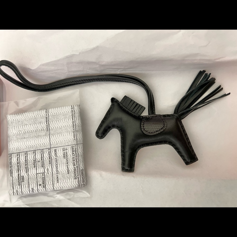 HERMES Rodeo PM Lizard Touch So Black